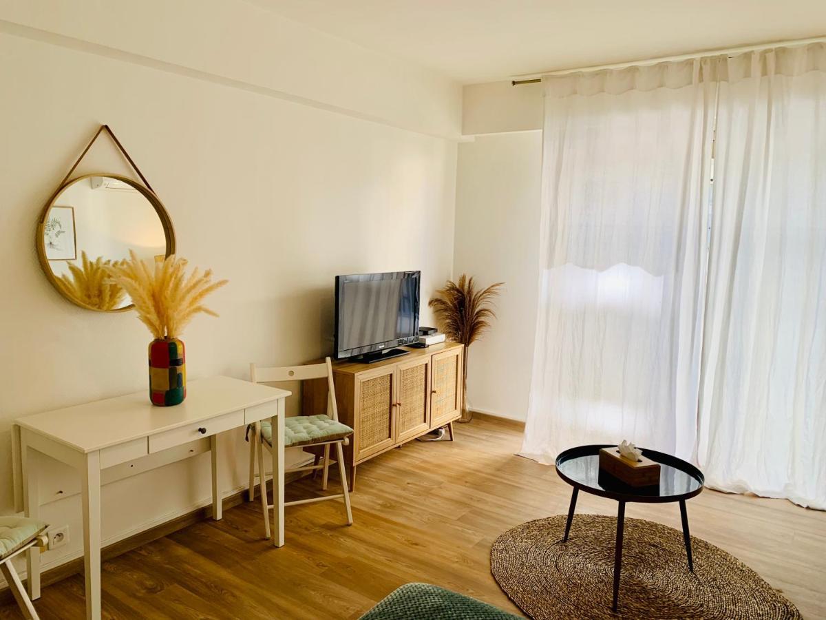 Studio Confort 35M2 Renove, Equipe Et Climatise, Tout Se Fait A Pied! Apartment อองทีบส์ ภายนอก รูปภาพ