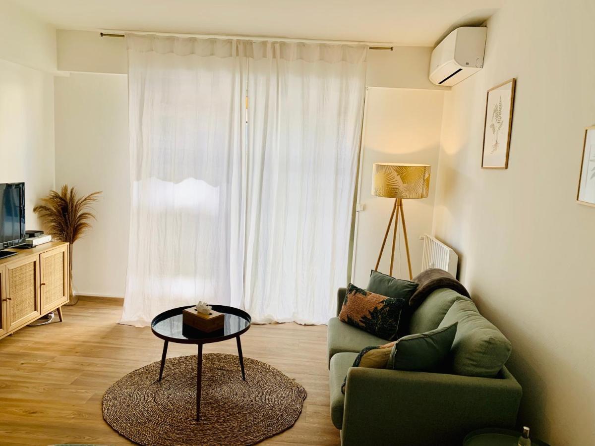 Studio Confort 35M2 Renove, Equipe Et Climatise, Tout Se Fait A Pied! Apartment อองทีบส์ ภายนอก รูปภาพ